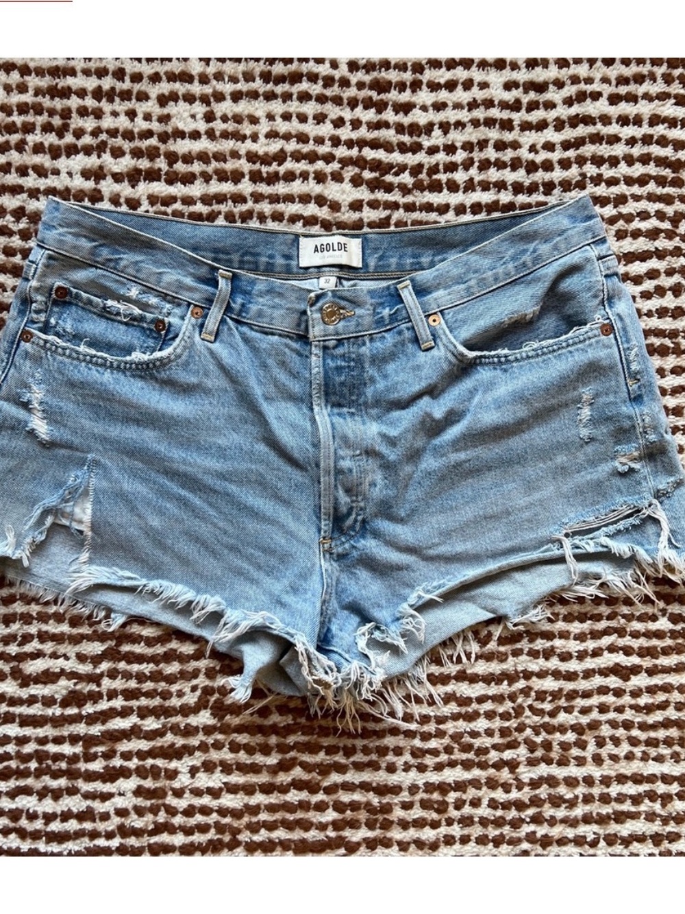 Agolde Parker Vintage cutoff shorts, size 32